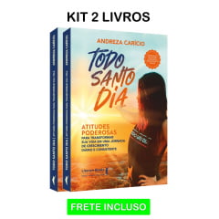 KIT 2 LIVROS BEST SELLER TODO SANTO DIA - ANDREZA CARÍCIO -  VALOR FIXO COM FRETE INCLUSO 
